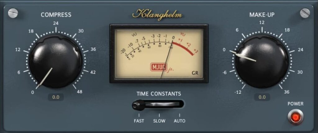 ce visuel représente un plugin de compression pour traiter un enregistrement de voix